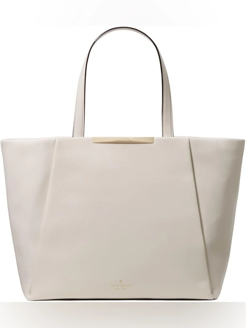 Kate Spade Camden Way Lenora leather tote pebble-colored.